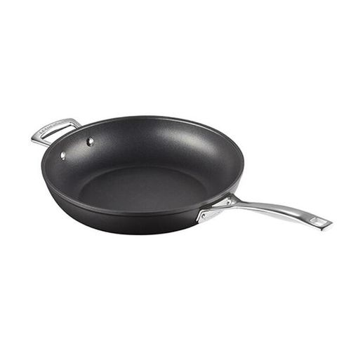 Frigideira funda alumínio com alça Le Creuset TNS 28cm preta Frigideira funda alumínio com alça Le Creuset TNS 28cm preta