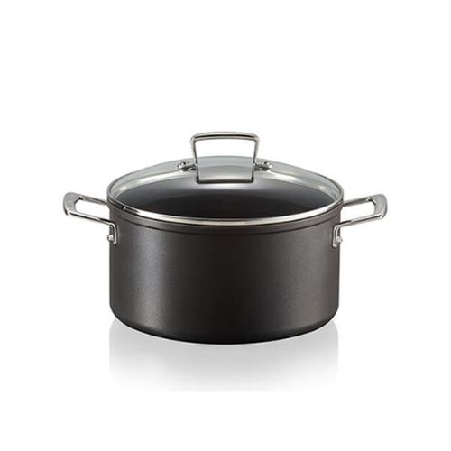 Caldeirão Stock Pot em alumínio Le Creuset TNS 24cm preto Caldeirão Stock Pot em alumínio Le Creuset TNS 24cm preto