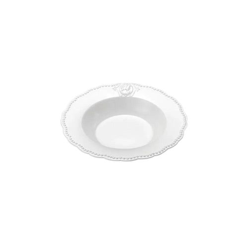 Prato fundo em porcelana Lyor Queen 21,5cm Prato fundo em porcelana Lyor Queen 21,5cm