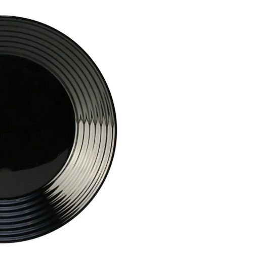Prato fundo em vidro temperado Luminarc Harena 23cm black