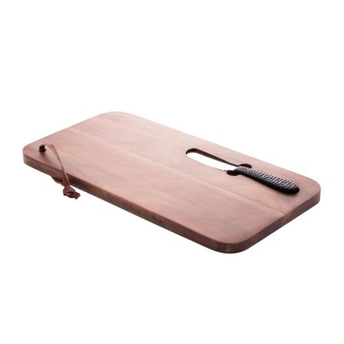 Tábua em madeira com espátula Bon Gourmet 41x20x3cm Tábua em madeira com espátula Bon Gourmet 41x20x3cm