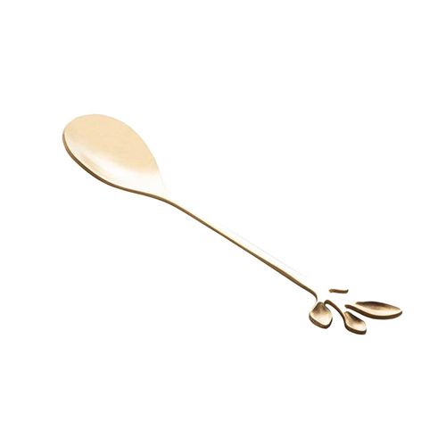 Jogo colheres para chá inox Bon Gourmet Leaves 4 peças dourado Jogo colheres para chá inox Bon Gourmet Leaves 4 peças dourado