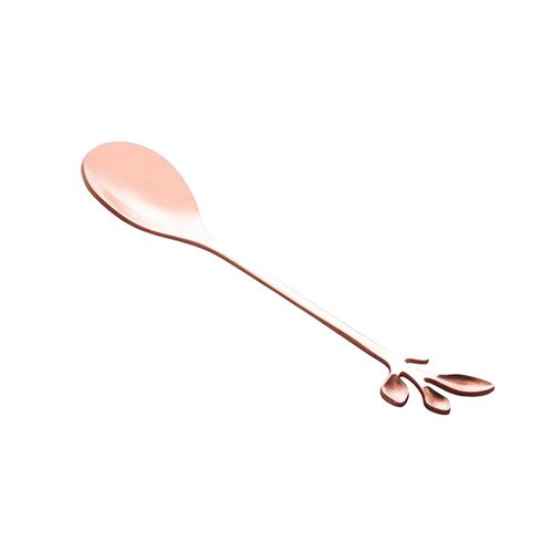 Jogo colheres para chá inox Bon Gourmet Leaves 4 peças rosé Jogo colheres para chá inox Bon Gourmet Leaves 4 peças rosé