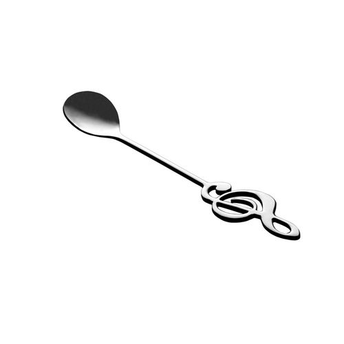 Jogo colheres para chá inox Bon Gourmet Music 4 peças preto