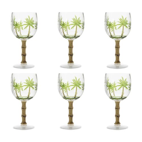 Jogo de taças em acrílico Bon Gourmet Palm Tree 495ml 6 peças Jogo de taças em acrílico Bon Gourmet Palm Tree 495ml 6 peças