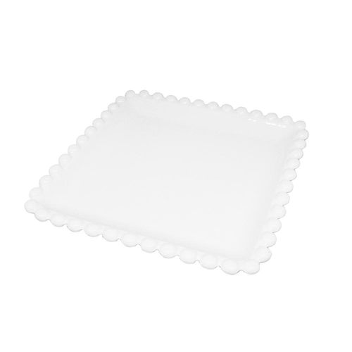 Petisqueira em porcelana bon Gourmet 26x3cm branca Petisqueira em porcelana bon Gourmet 26x3cm branca