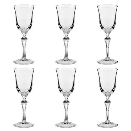 Jogo de taças vinho tinto em cristal Strauss 350ml 6 peças