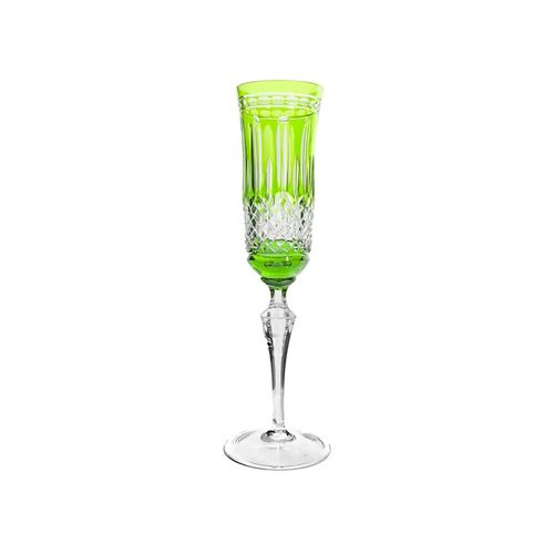 Taça de champanhe em cristal Strauss 240ml verde claro Taça de champanhe em cristal Strauss 240ml verde claro
