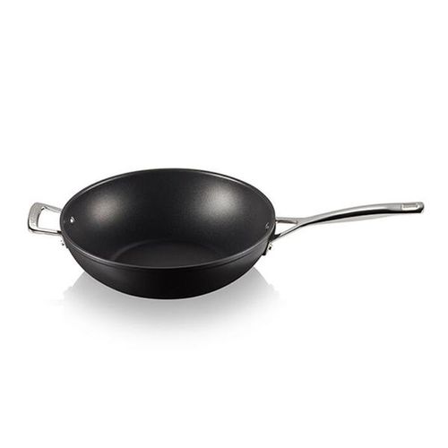 Wok com alça em alumínio Le Creuset TSN Pro 26cm preto Wok com alça em alumínio Le Creuset TSN Pro 26cm preto