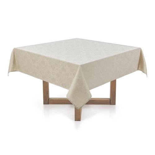 Toalha de mesa Karsten Vilares 1,80mx1,80m Noz Moscada Toalha de mesa Karsten Vilares 1,80mx1,80m Noz Moscada