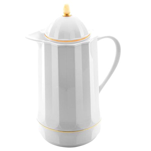 Garrafa térmica em plástico Lyor Genova 1 litro branco Garrafa térmica em plástico Lyor Genova 1 litro branco