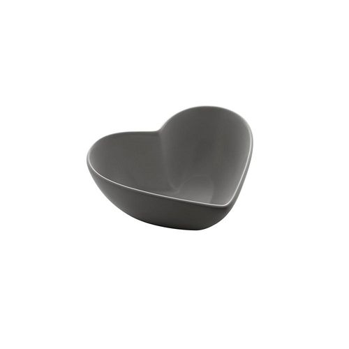 Petisqueira Cerâmica Lyor Heart 21cm Cinza Petisqueira Cerâmica Lyor Heart 21cm Cinza
