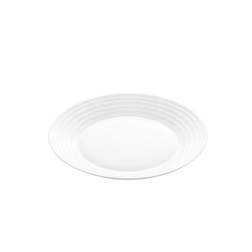 Prato Sobremesa Vidro Temperado Luminarc Harena 19cm Branco