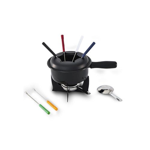 Jogo para fondue em inox Brinox 1,25L 10 peças preto