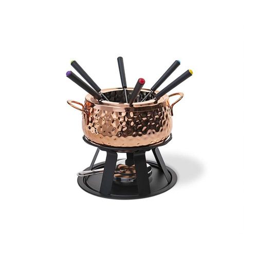 Jogo para fondue em inox Brinox 11 peças cobre Jogo para fondue em inox Brinox 11 peças cobre