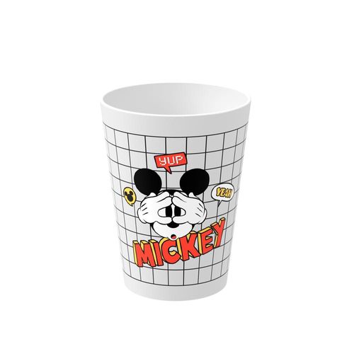Copo cônico em plástico Coza Casual Disney 300ml branco