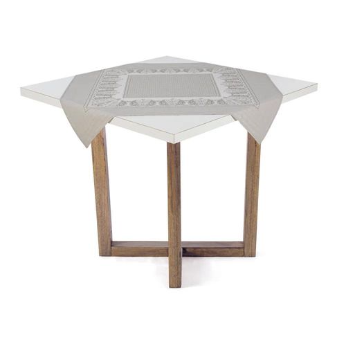Toalha de mesa Karsten Marins 78x78cm Estampado Bege
