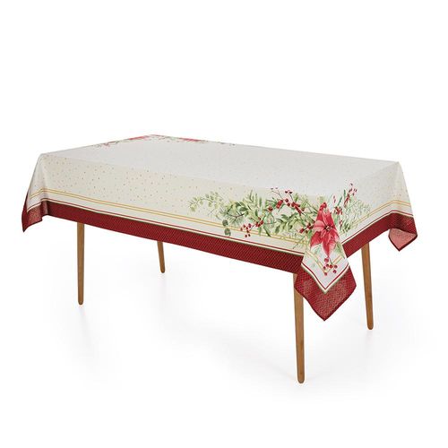 Toalha de mesa Karsten Flores de Natal 1,40mx2,50m Toalha de mesa Karsten Flores de Natal 1,40mx2,50m