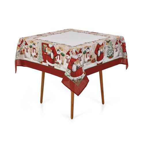Toalha de mesa Karsten Vila Especial 1,40mx1,40m Natal Toalha de mesa Karsten Vila Especial 1,40mx1,40m Natal