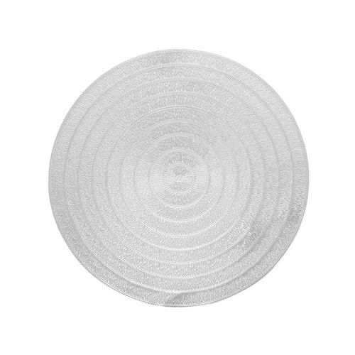 Lugar americano em plástico Lyor 38cm prateado Lugar americano em plástico Lyor 38cm prateado