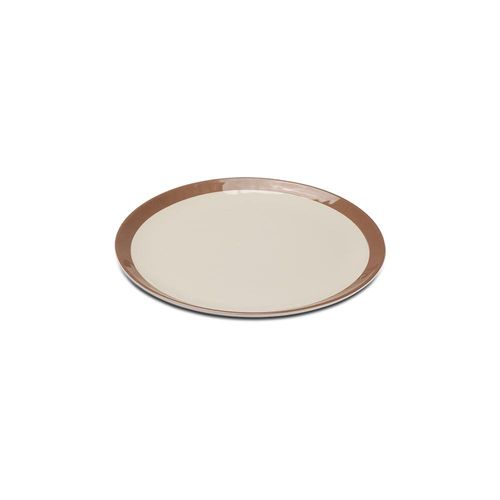 Prato sobremesa em melamina Haus Pampelonne 22,5x1,7cm branco