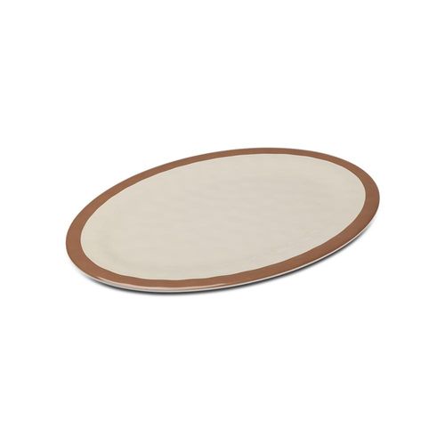 Prato oval em melamina Haus Pampelonne 40,5cm branco