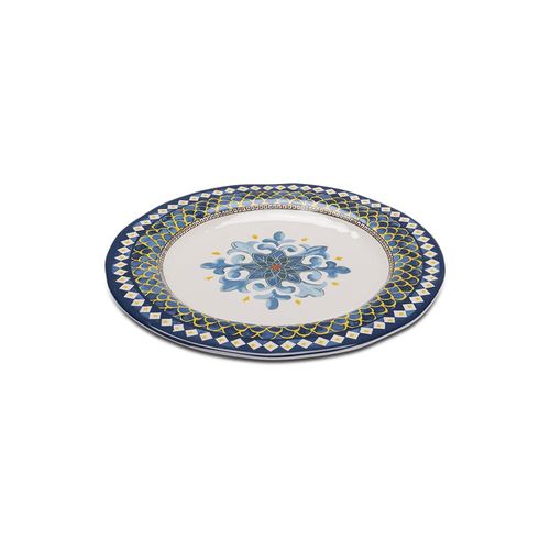 Prato raso em melamina Haus Provença 27,8x1,6cm estampado