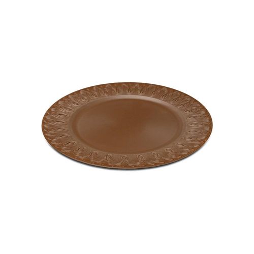 Sousplat em plástico Haus Happiness 33cm terracota