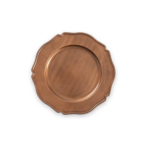 Sousplat em plástico Haus Estilo 33cm copper