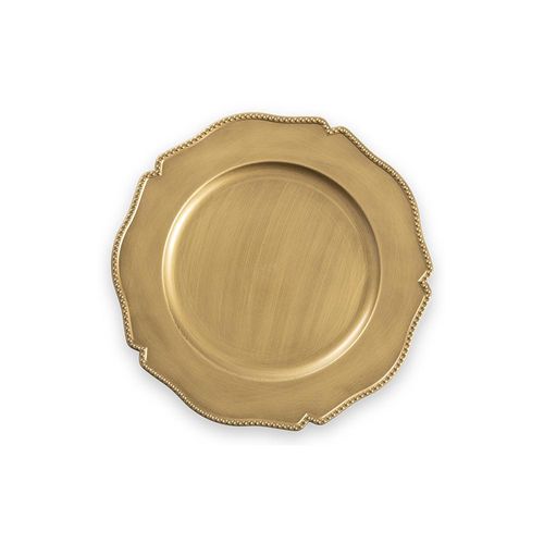 Sousplat em plástico Haus Estilo 33cm gold