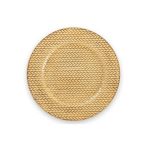 Sousplat em plástico Haus Treccia 33cm natural