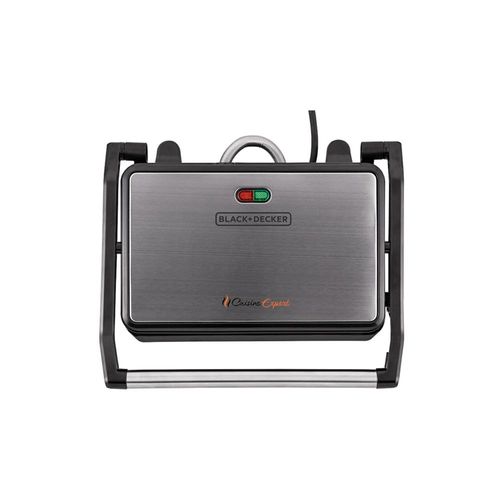 Grill prensa com acabamento em inox Black+Decker 220V Grill prensa com acabamento em inox Black+Decker 220V