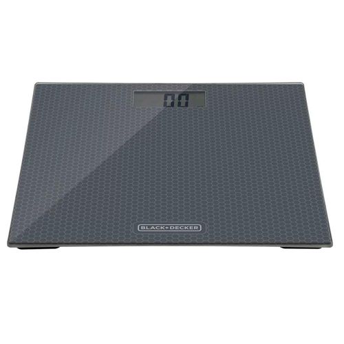 Balança de banheiro em vidro com display digital Black+Decker 180Kg BK40 Balança de banheiro em vidro com display digital Black+Decker 180Kg BK40