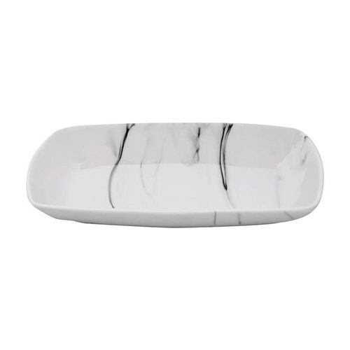 Travessa retangular em porcelana Haüskraft Marble 19cm Travessa retangular em porcelana Haüskraft Marble 19cm