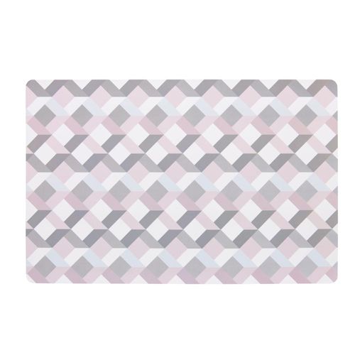 Lugar americano retangular em plástico Copa&Cia Flex 28x44cm candy