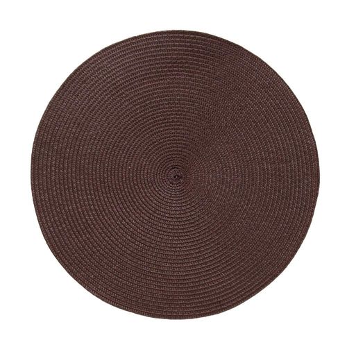 Lugar americano redondo em poliéster Copa&Cia Luna 38cm granito Lugar americano redondo em poliéster Copa&Cia Luna 38cm granito