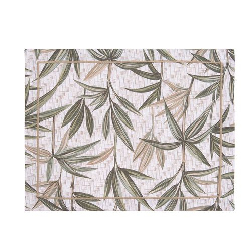 Lugar americano retangular em algodão Copa&Cia Ornato 35x45cm bambu