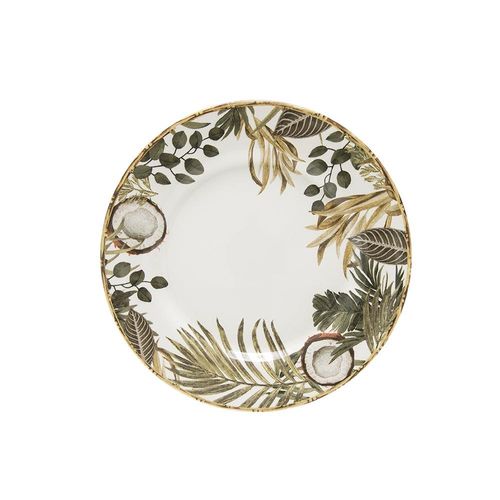 Prato sobremesa em cerâmica Copa&Cia Aquarelle Costa Rica 20cm Prato sobremesa em cerâmica Copa&Cia Aquarelle Costa Rica 20cm