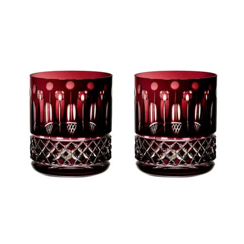 Jogo de copos em cristal Strauss Overlay On The Rocks 260.069 430ml 2 peças ametista
