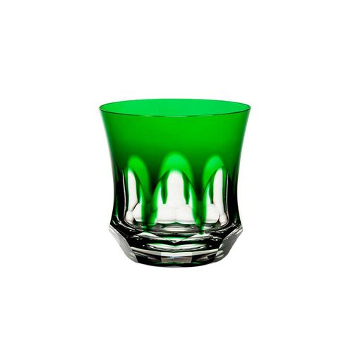 Copo em cristal Strauss Overlay On The Rocks 131.160.055 325ml verde escuro Copo em cristal Strauss Overlay On The Rocks 131.160.055 325ml verde escuro