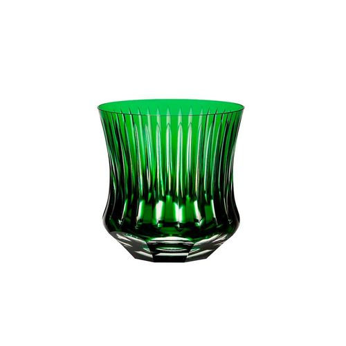 Copo em cristal Strauss Overlay On The Rocks 131.160.150 325ml verde escuro