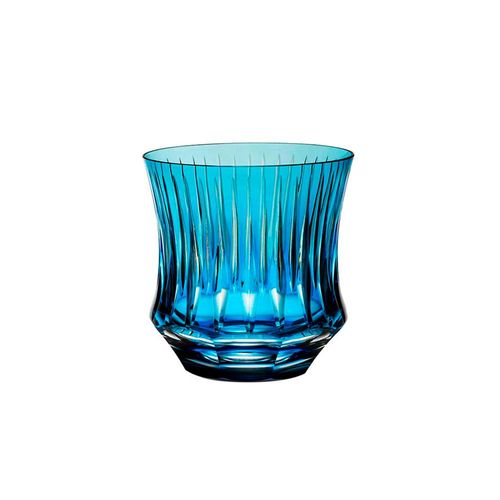 Copo em cristal Strauss Overlay On The Rocks 131.160.150 325ml azul claro