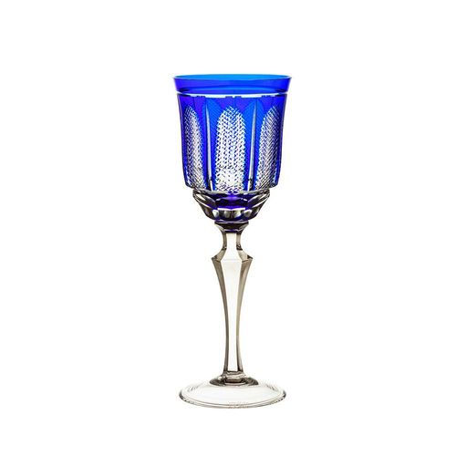 Taça para vinho tinto em cristal Strauss Overlay 237.102.151 350ml azul escuro Taça para vinho tinto em cristal Strauss Overlay 237.102.151 350ml azul escuro