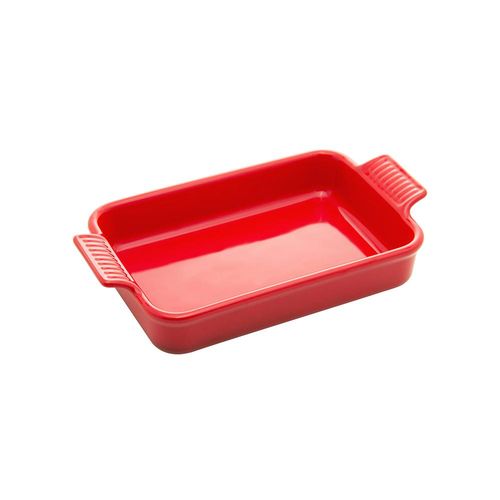 Refratário em cerâmica com alça Wolff Retrô 19X11X4,5cm vermelho Refratário em cerâmica com alça Wolff Retrô 19X11X4,5cm vermelho