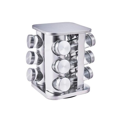 Jogo de porta condimentos em inox com suporte Dynasty 12 peças Jogo de porta condimentos em inox com suporte Dynasty 12 peças
