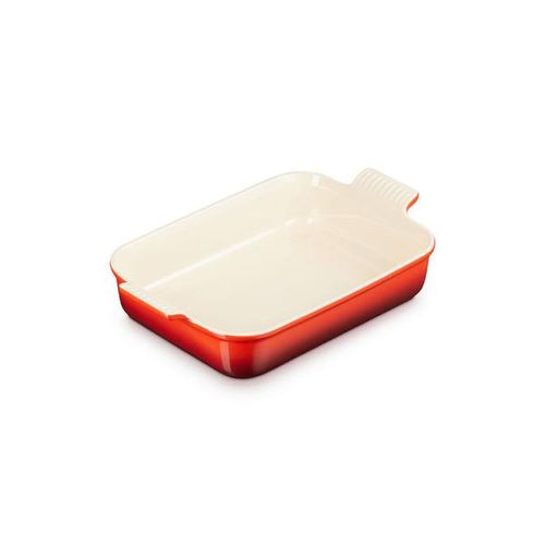 Travessa em cerâmica retangular Le Creuset Heritage 19cm vermelho Travessa em cerâmica retangular Le Creuset Heritage 19cm vermelho