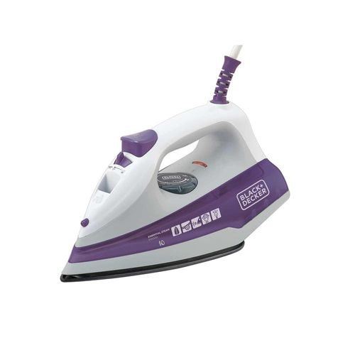 Ferro a vapor com base antiaderente Black+Decker 127v lilás
