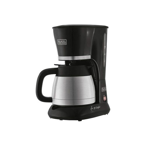 Cafeteira 25 xícaras com jarra térmica em inox Black+Decker 220v