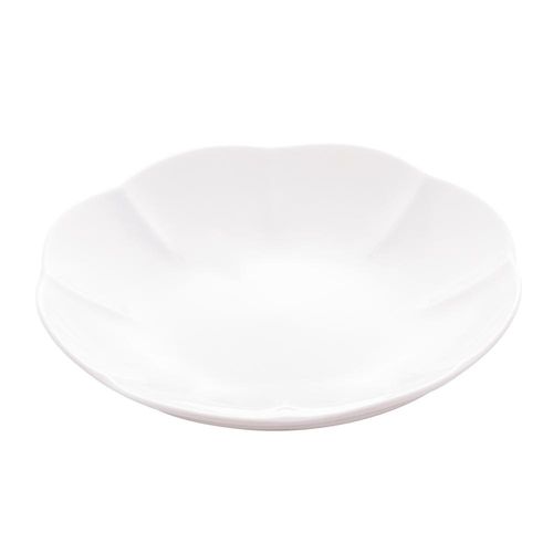 Prato fundo em porcelana Lyor Wave 22cm branco
