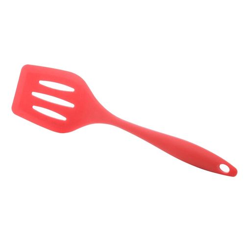 Espátula vazada em silicone Lyor 29x8cm vermelha Espátula vazada em silicone Lyor 29x8cm vermelha